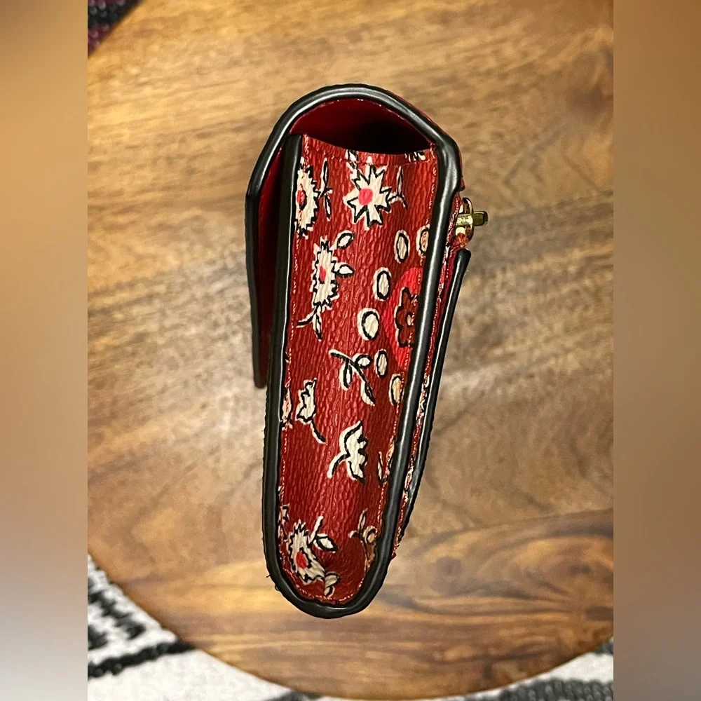 COACH Wild Hearts Print Coated Canvas Wallet w/Box - Picture 6 of 12